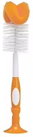 Nuby 2 in 1 Bottle and Nipple Cleaning Brush with Suction Base