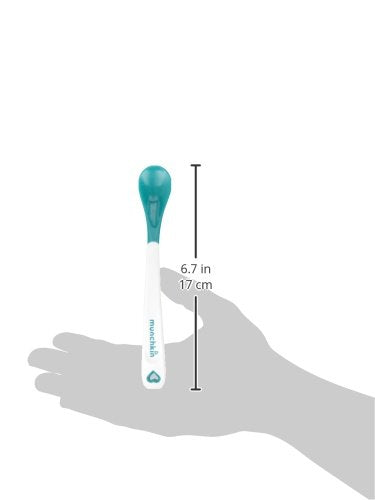 Munchkin White Hot Infant Safety Spoons, 4 Count , 0.39x0.79x6.5 Inch (Pack of 4)