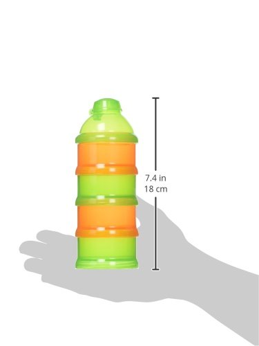 Mommys Helper Pak N Stak Formula Dispenser, Orange/Green