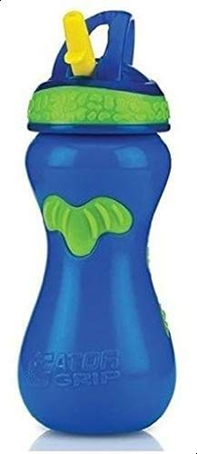 Nuby Flip-It Top Gator Grip Sipper, 15 Ounce