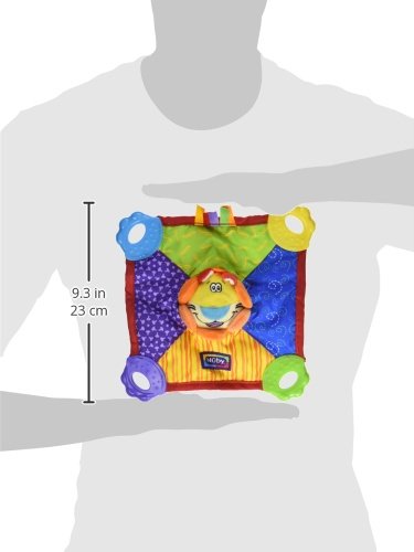 Nuby Teething Blankie. Squeak & Crinkle Teether & Blanket