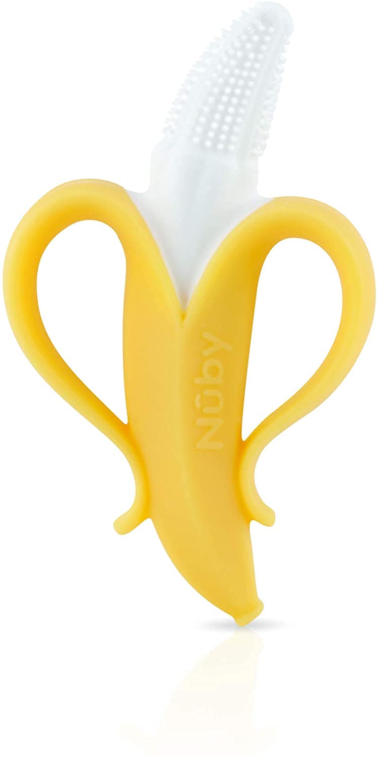 Nuby Nananubs Banana Massaging Toothbrush (Pack of 2)