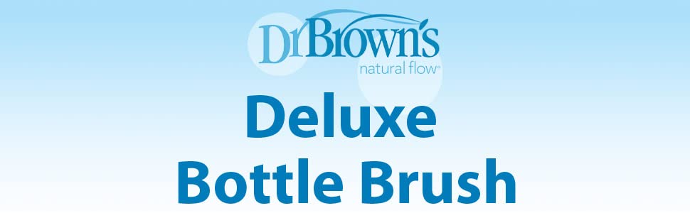Dr. Brown's Deluxe Baby Bottle Brush with Anti-Colic Vent Cleaning Brush - Blue