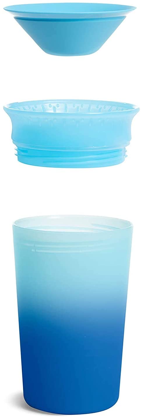 Munchkin Miracle 360 Color Changing Sippy Cup, 9 Oz (3 Pack, Blue/Yellow/Pink)