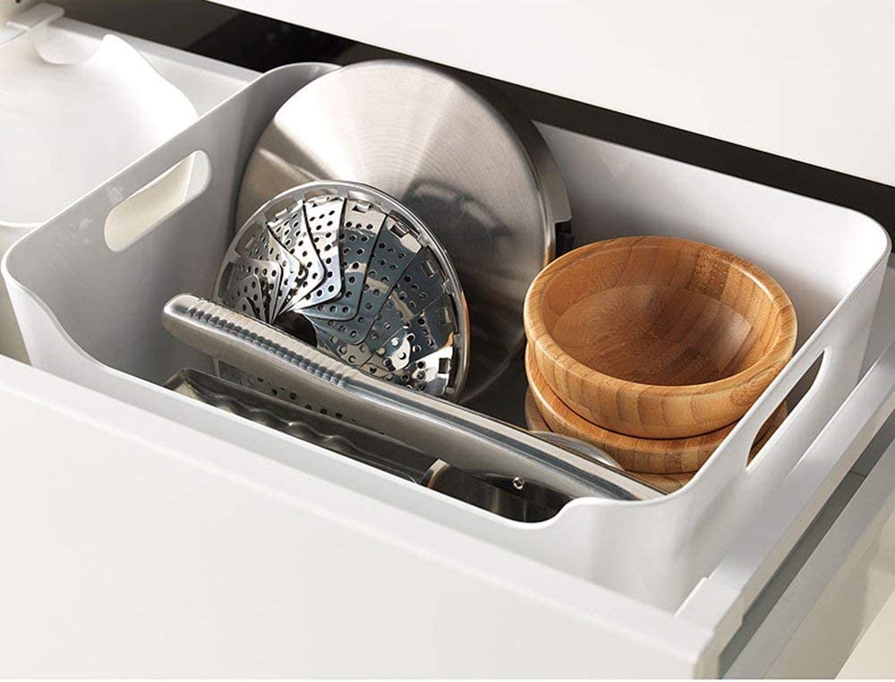 Ikea Variera Convenient Kitchen Open Storage Box, High Gloss White