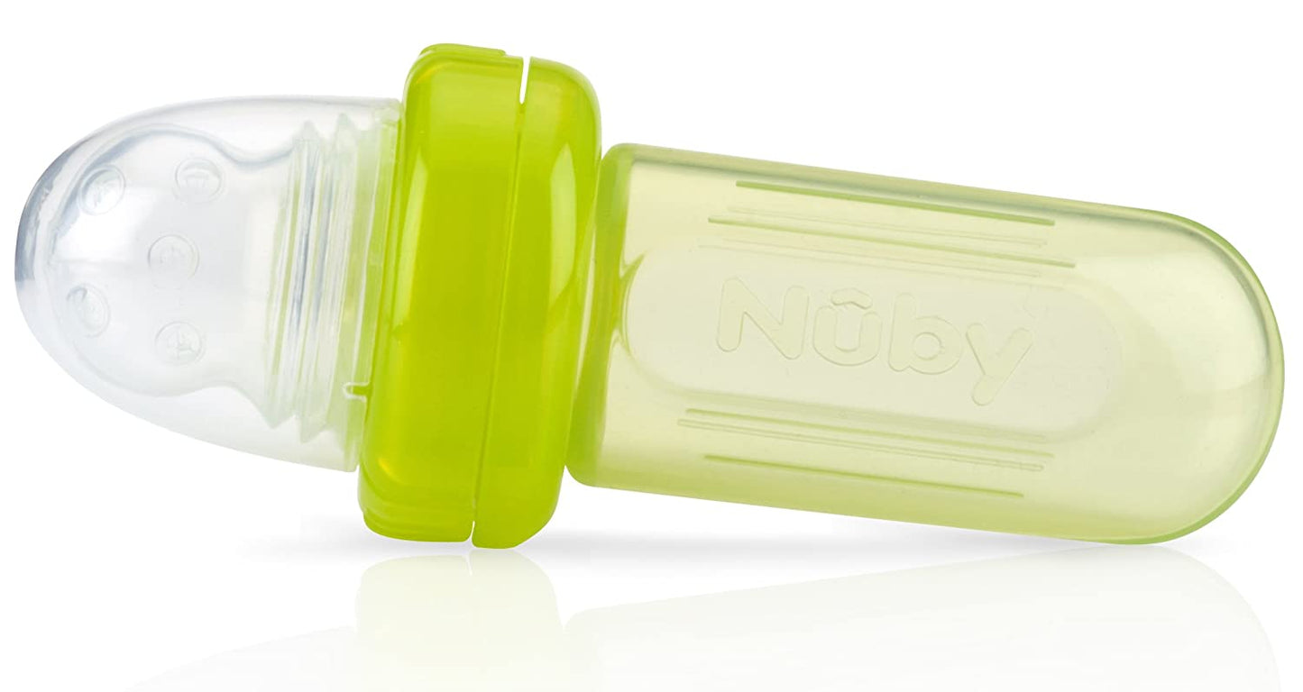 Nuby EZ Squee-Z Silicone Self Feeding Baby Food Dispenser