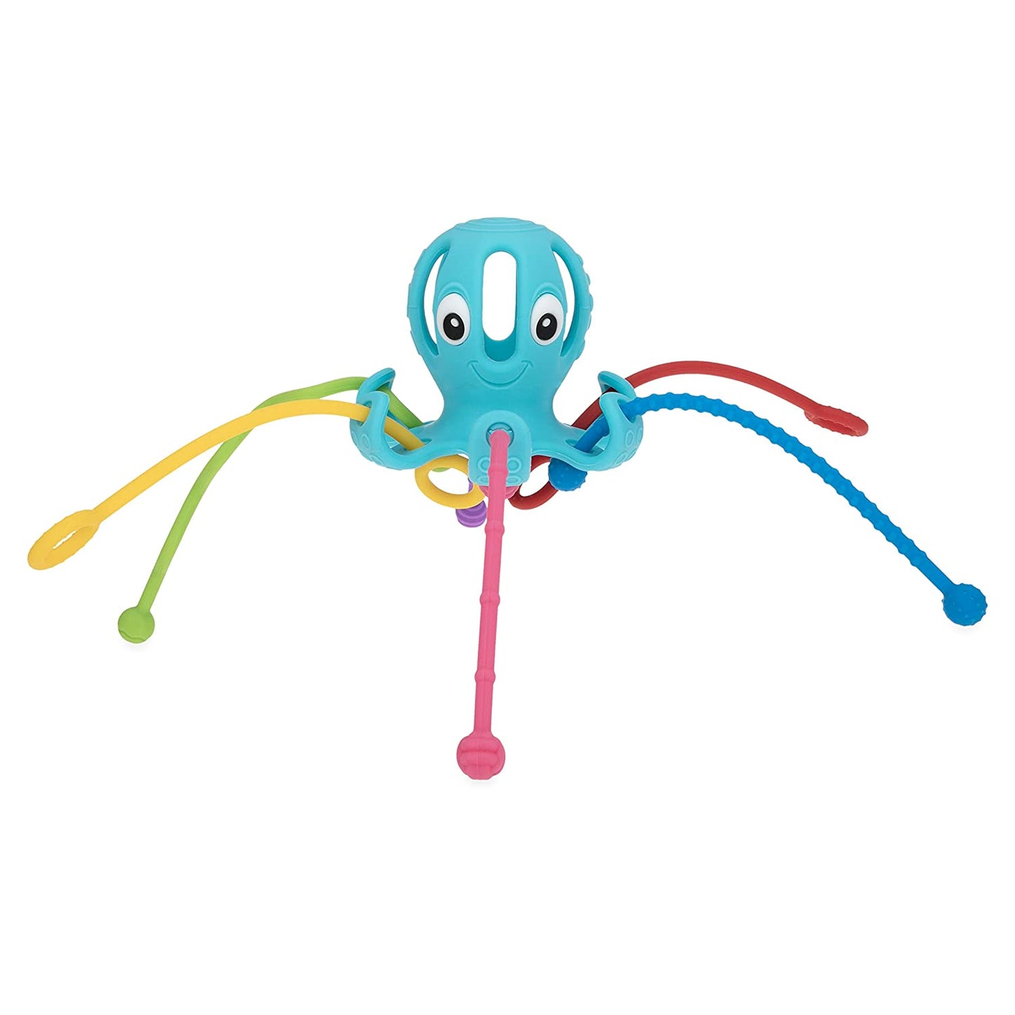 Nuby Octopus 100% Silicone Pull String Interactive Toy: 18M+, Multi