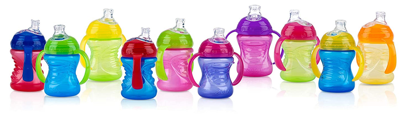 Nuby Two-Handle No-Spill Super Spout Grip N' Sip Cu