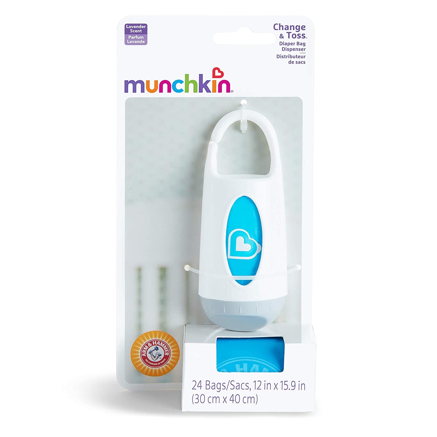 Arm and Hammer Diaper Bag Dispenser and Diaper Disposal Bags