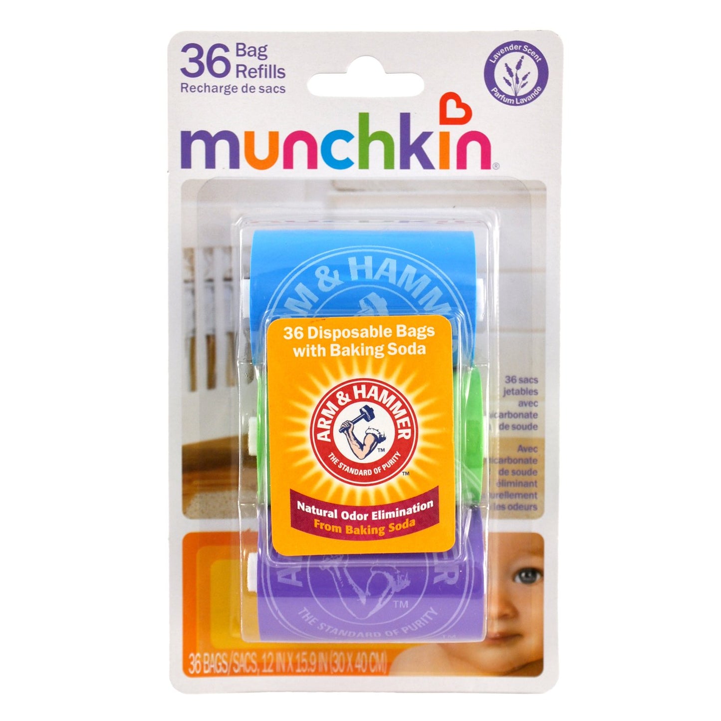 Munchkin Arm and Hammer Bag Refill 72 bag refills