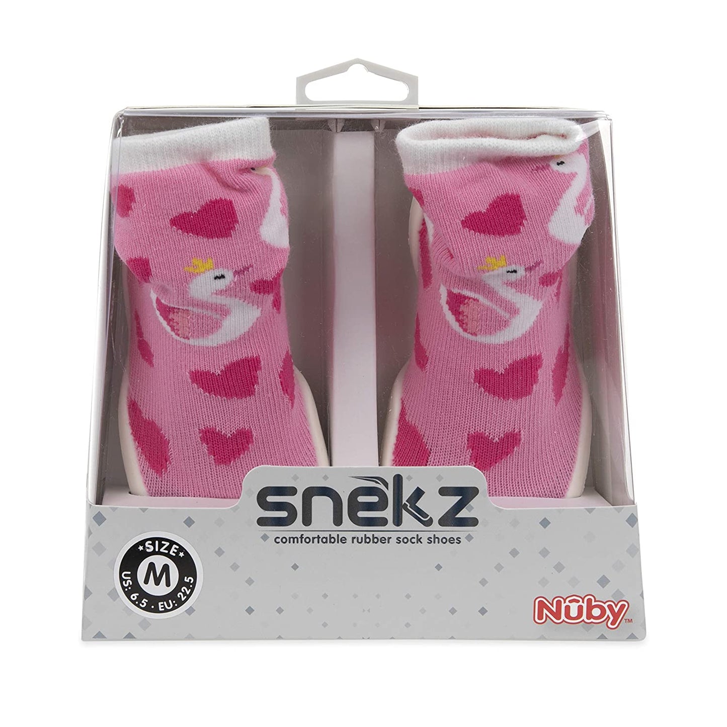 Nuby Snekz Comfortable Rubber Sole Sock Shoes for First Steps