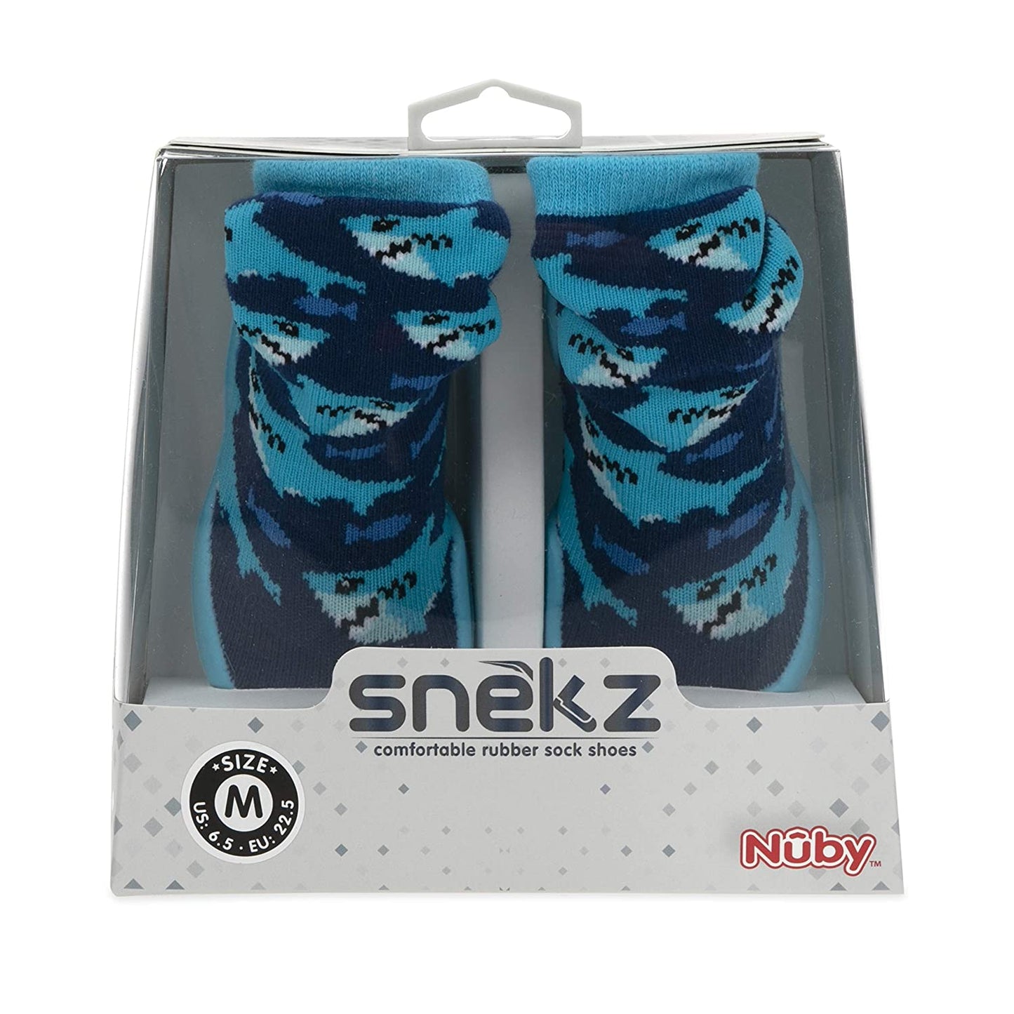 Nuby Snekz Comfortable Rubber Sole Sock Shoes for First Steps