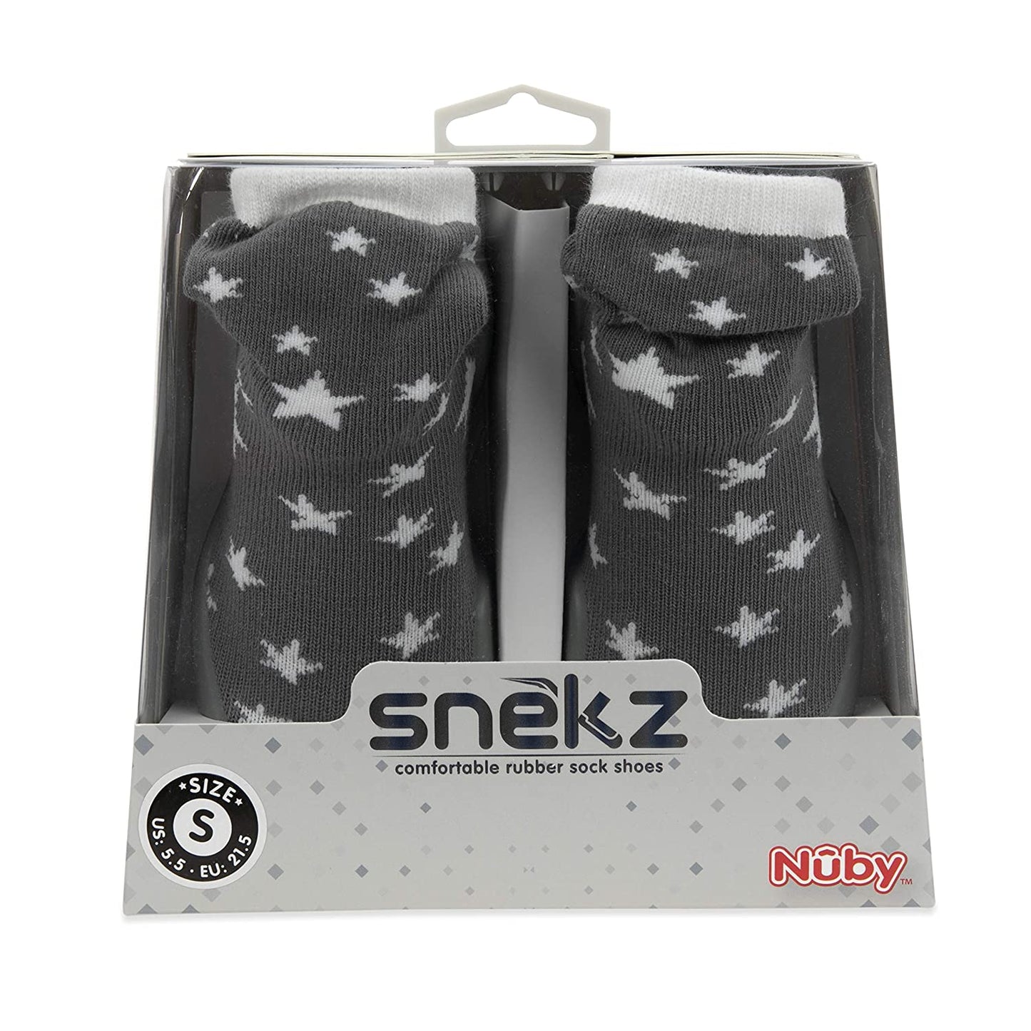 Nuby Snekz Comfortable Rubber Sole Sock Shoes for First Steps