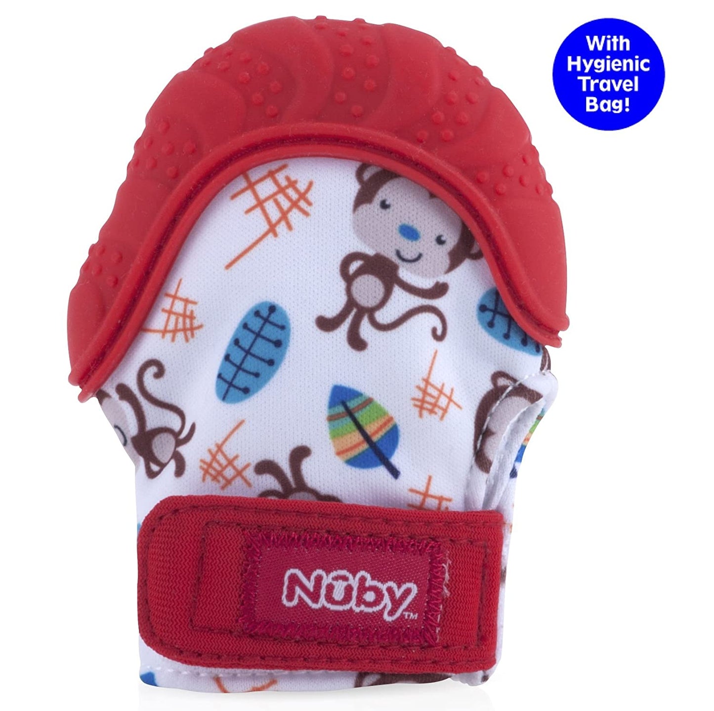 Nuby Soothing Teething Mitten with Hygienic Travel Bag