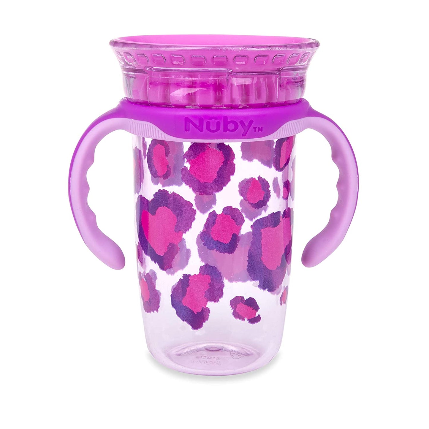 Luv N Care/NUBY Nuby 360 Edge 2 Stage Drinking Rim Cup with Removable Handles & hygienic Cover: 10 Oz/ 300 Ml