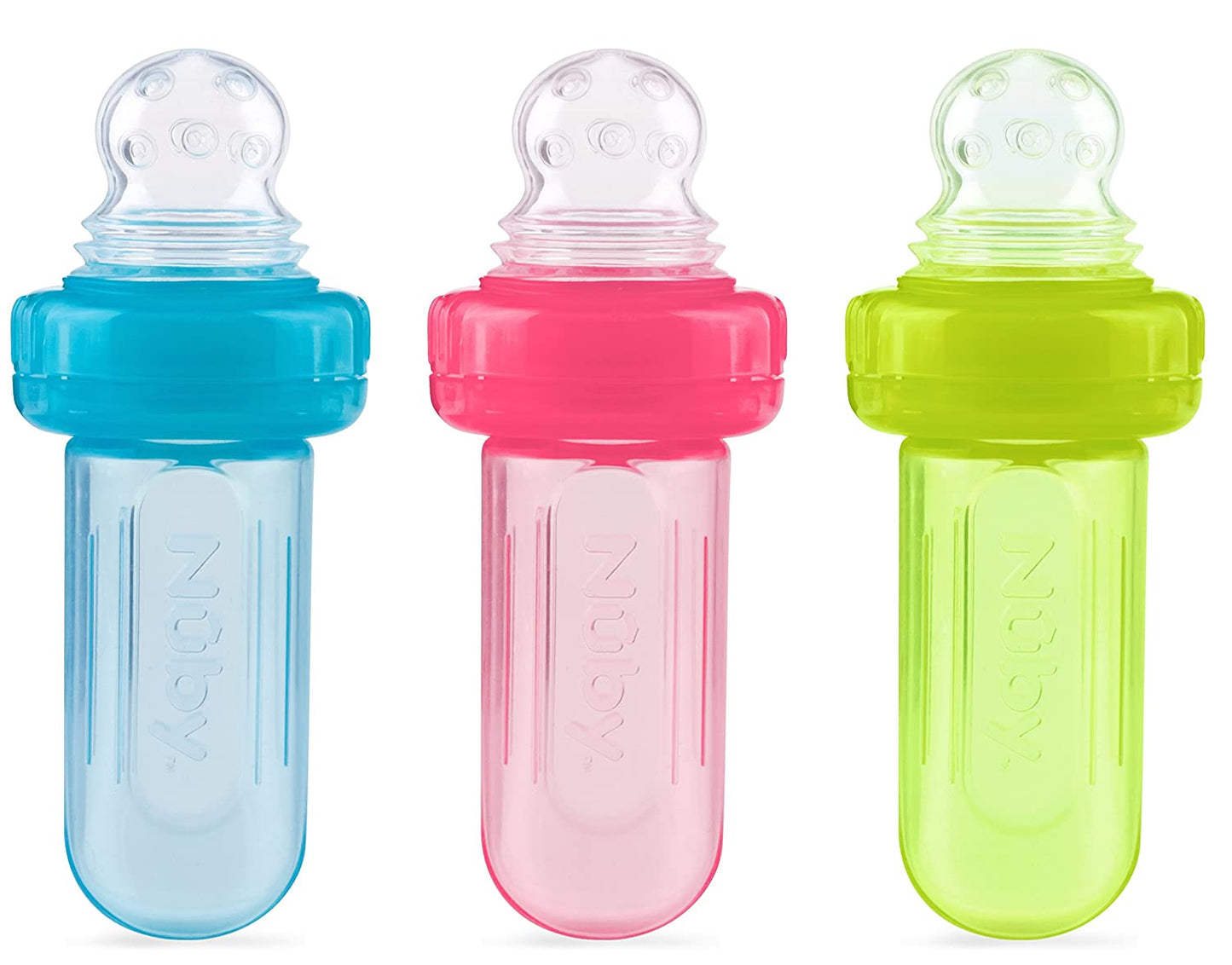 Nuby EZ Squee-Z Silicone Self Feeding Baby Food Dispenser