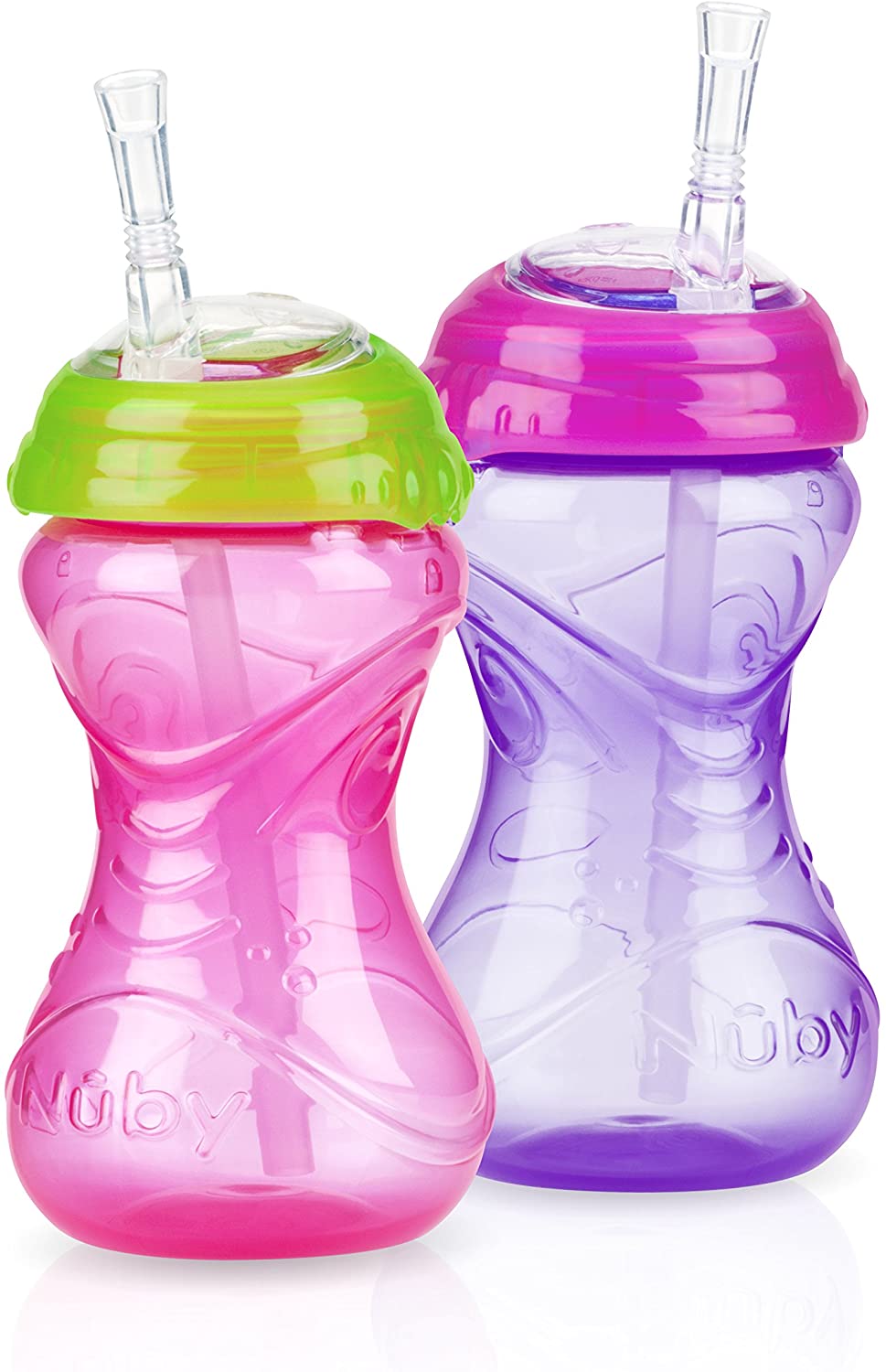 Nuby No-Spill Clik-It Flex Straw Cup, 12 Months Plus
