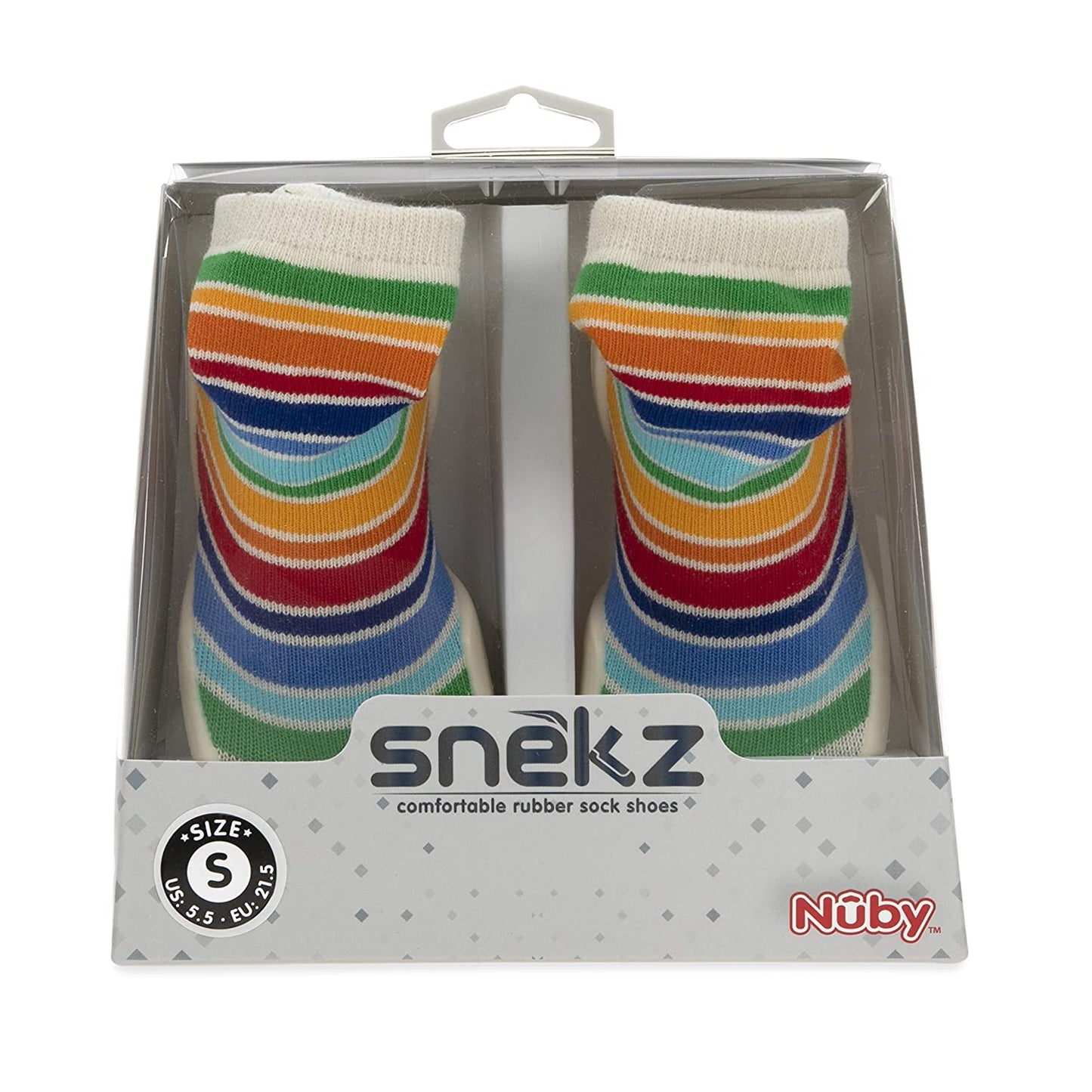 Nuby Snekz Comfortable Rubber Sole Sock Shoes for First Steps
