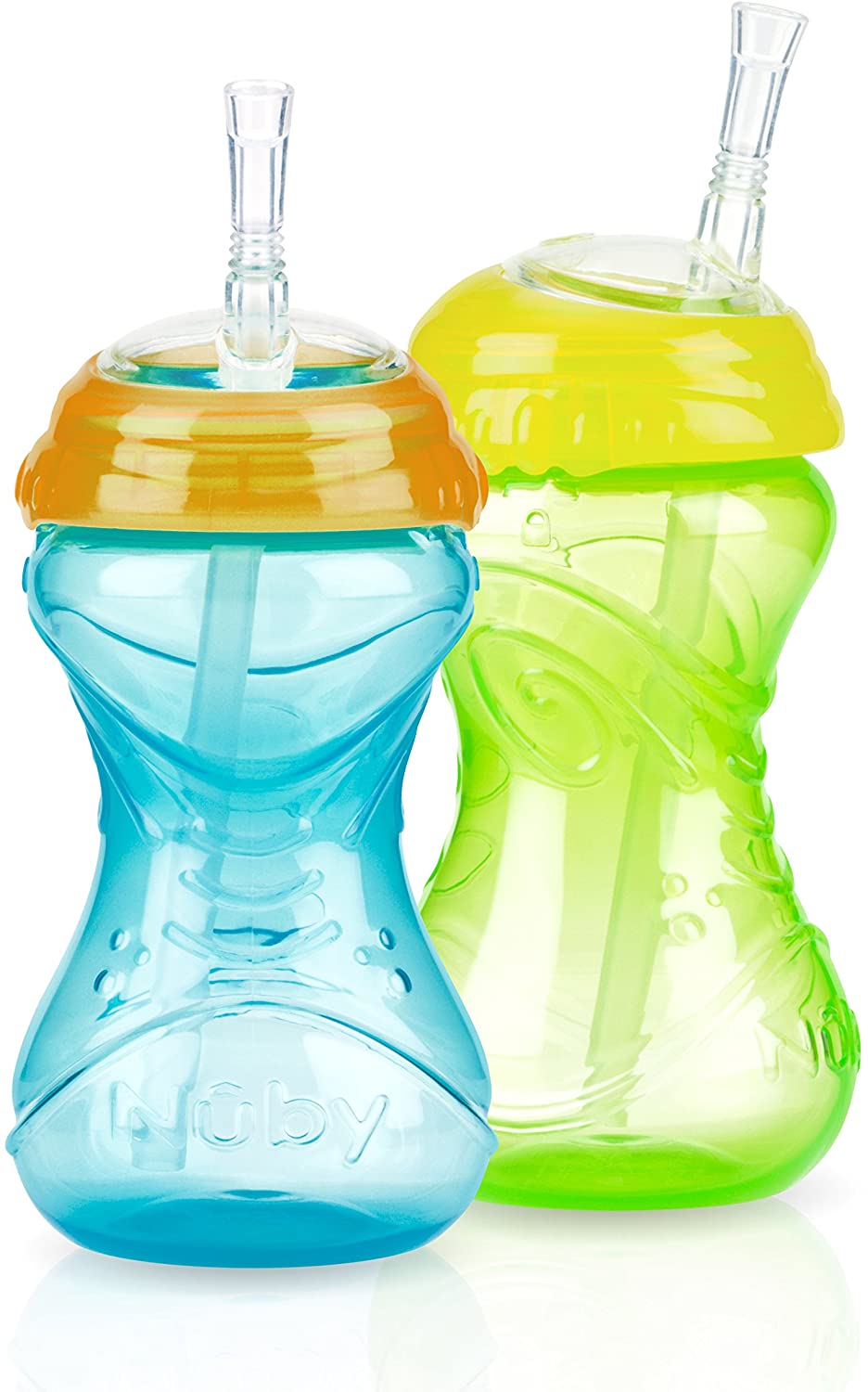 Nuby No-Spill Clik-It Flex Straw Cup, 12 Months Plus