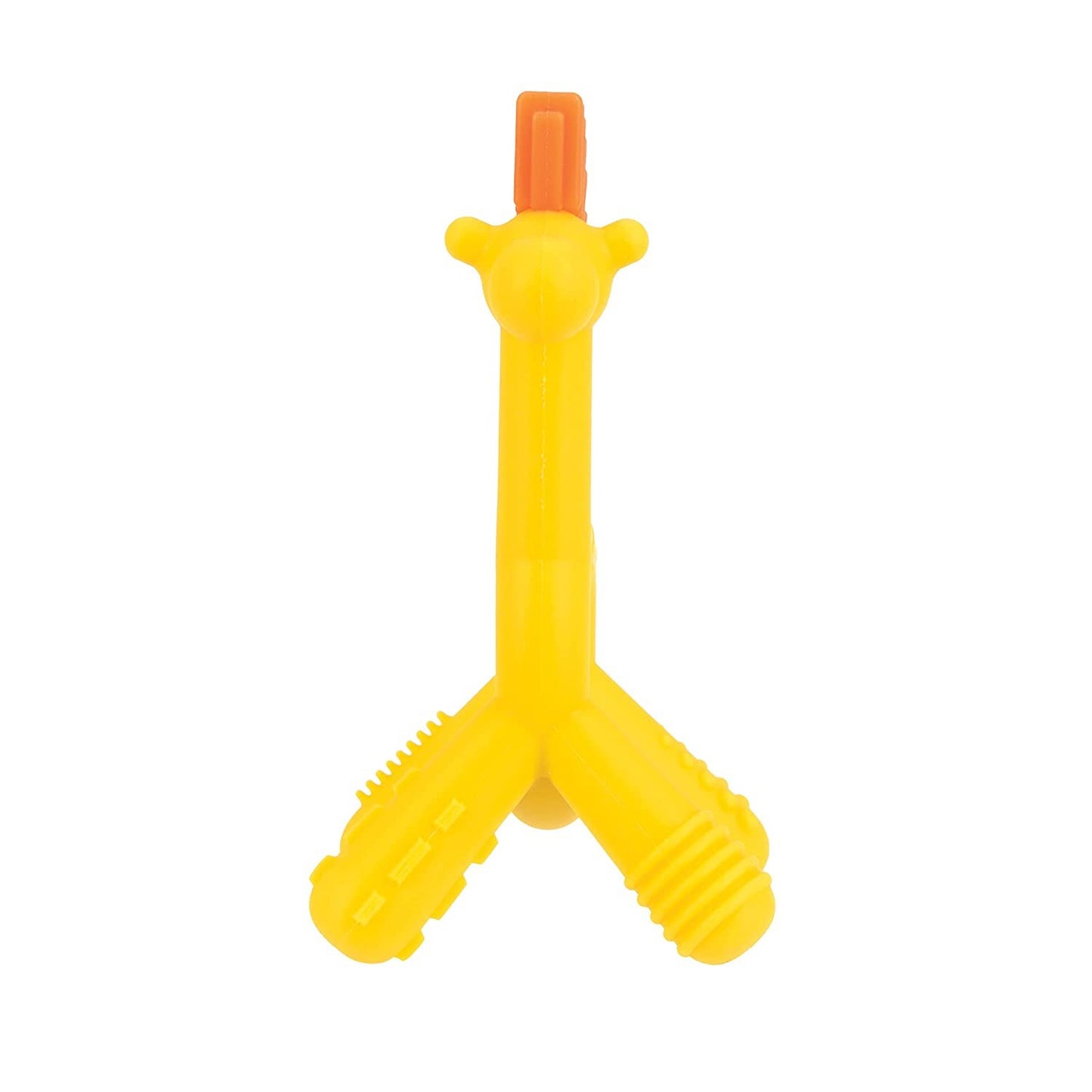 Nuby Silicone Zoo Teether - Giraffe, 3+ Months