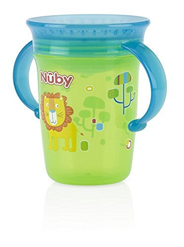 Nuby 1pk No Spill 2-Handle 360 Degree Printed Wonder Cup