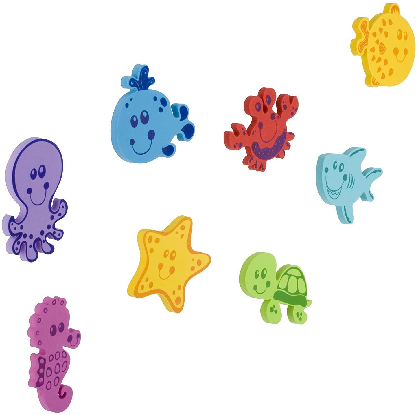 Nuby 16 Piece Bath Tub Foam, Animal Chara ers