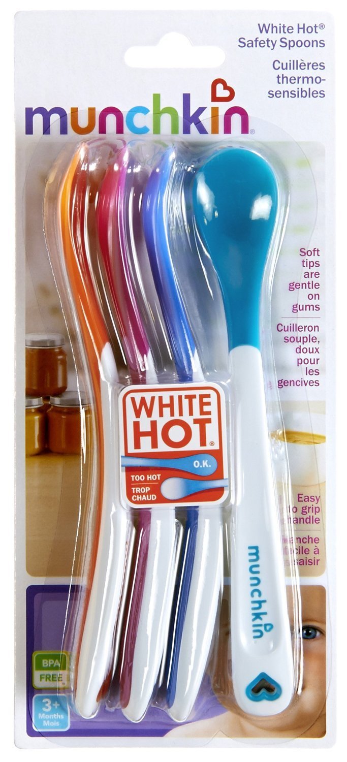 Munchkin White Hot Infant Safety Spoons - Assorted Colors - 12 Count