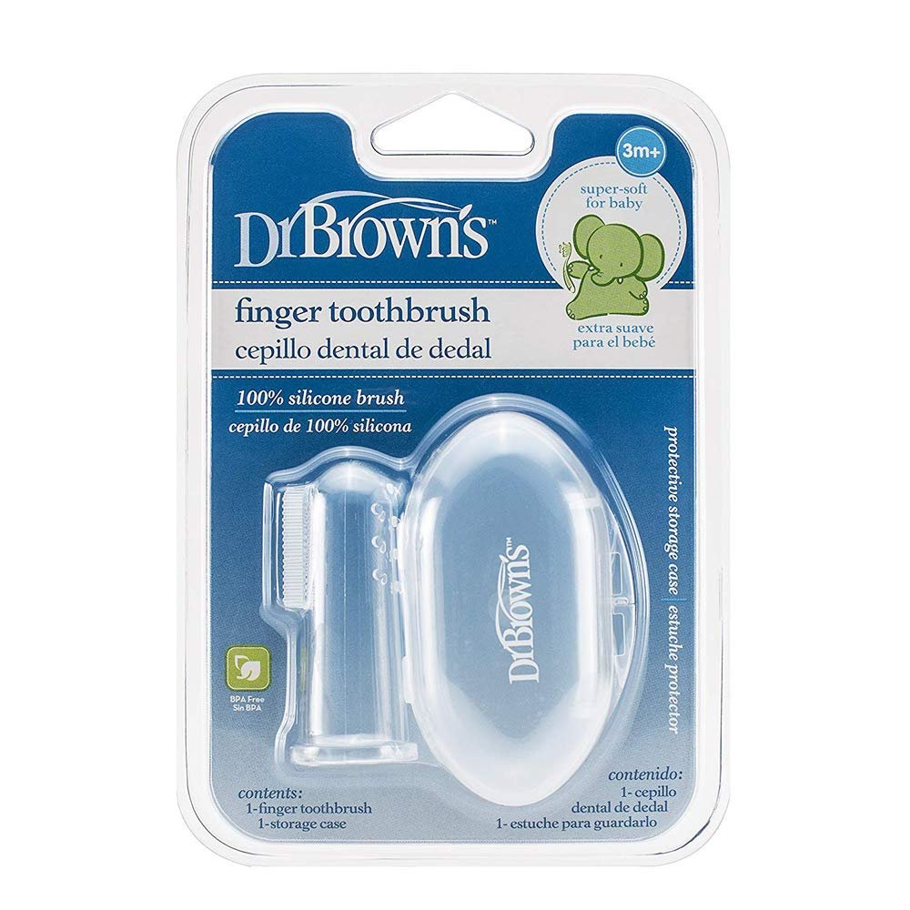 Dr. Brown's Silicone Finger Toothbrush with Case