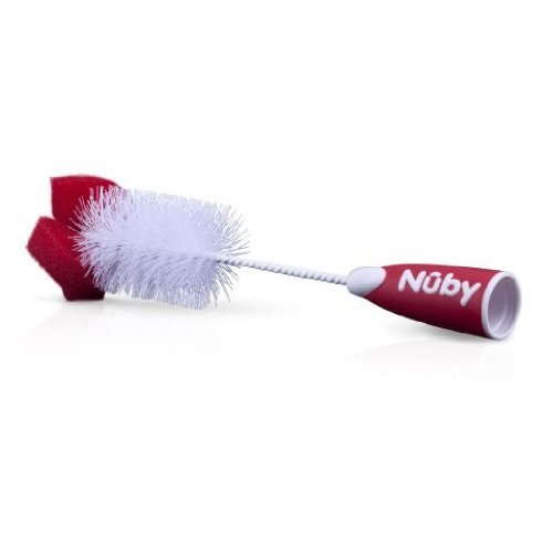 Bottle/Nipple Brush with Sponge Tip and and Hook Base