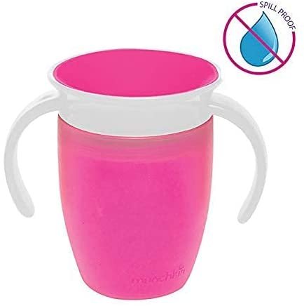 Munchkin Miracle 360 Trainer Cup, Pink, 7 Ounce, 2 Count