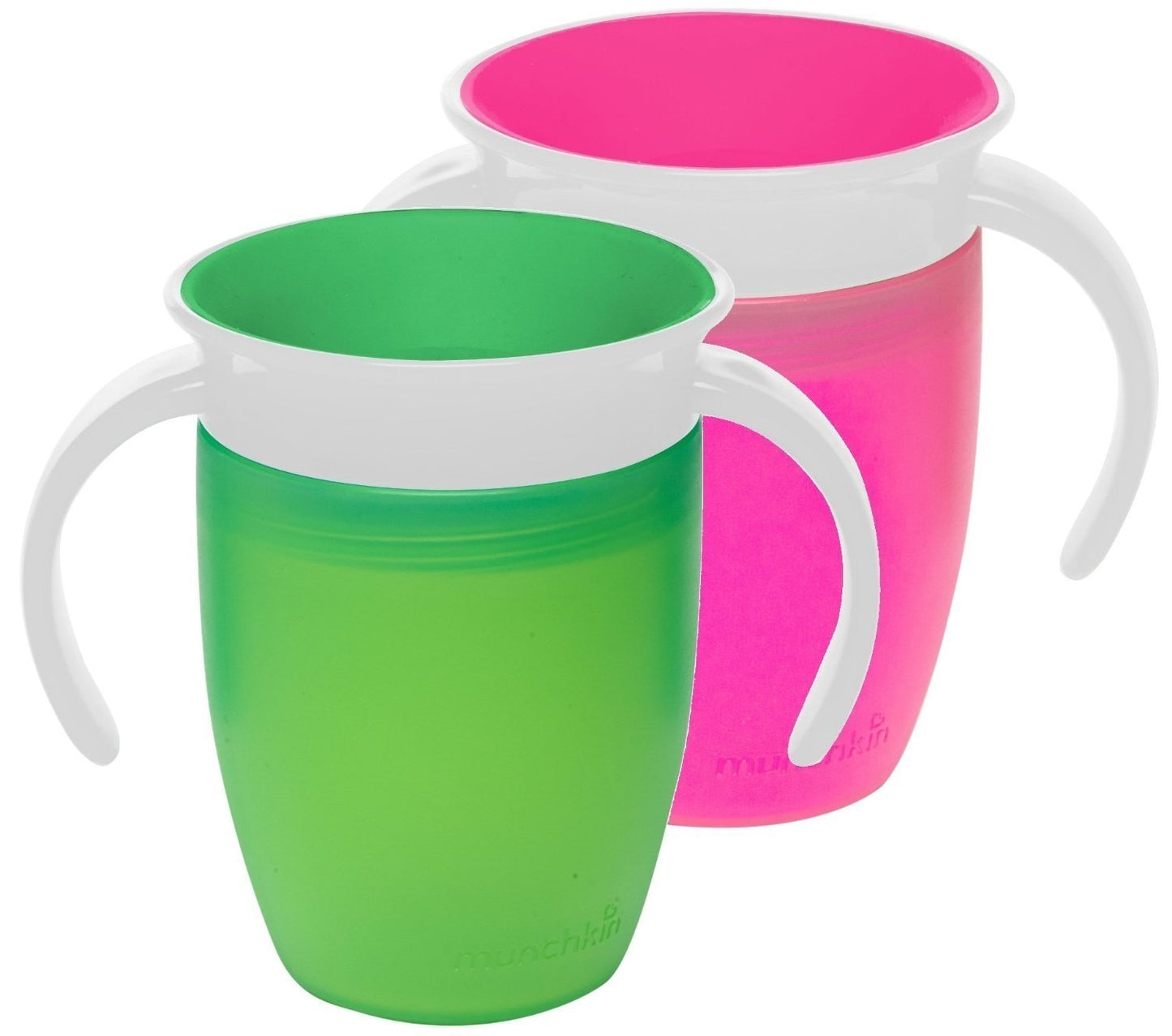 Munchkin Miracle 360 Trainer Cup, Pink, 7 Ounce, 2 Count