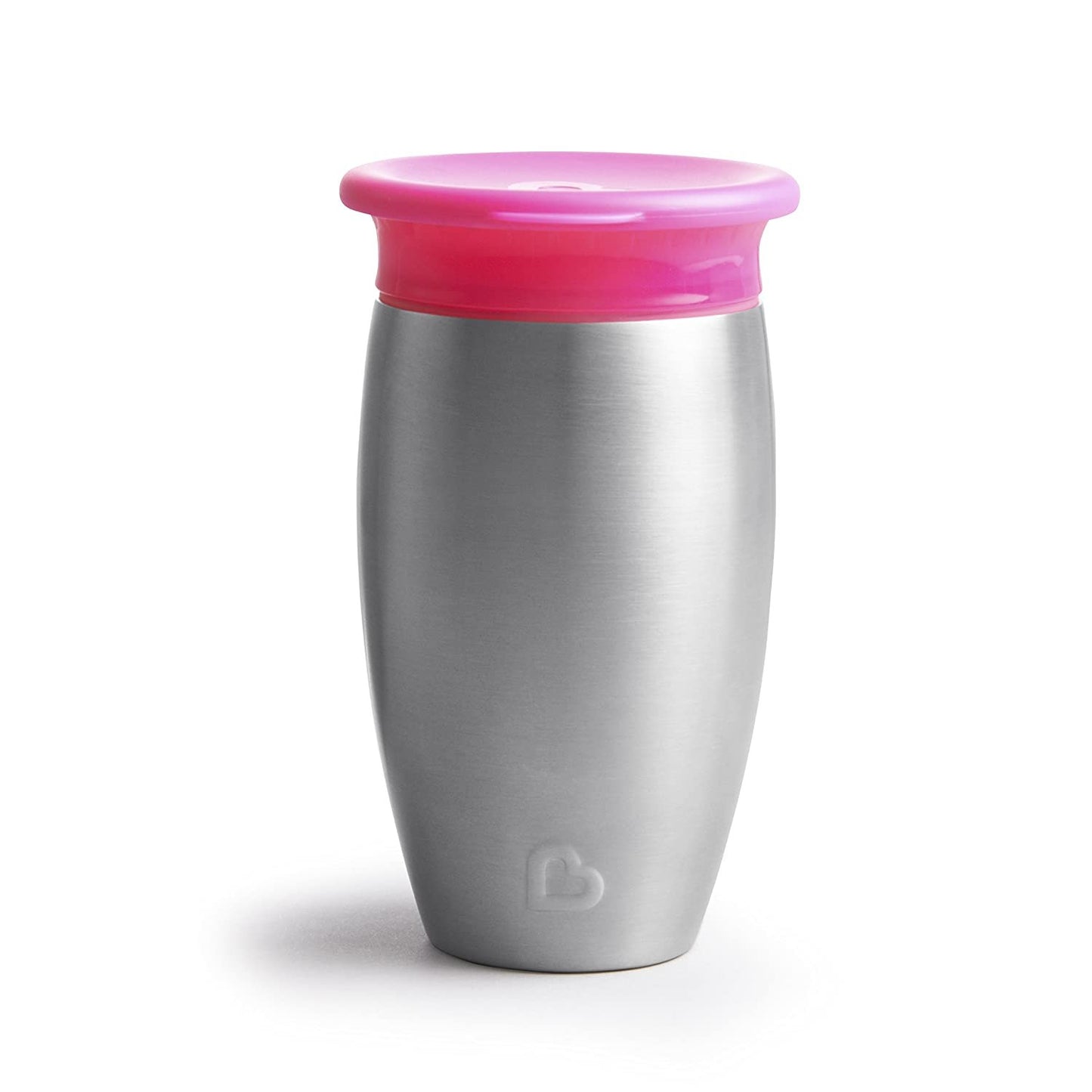 Munchkin Stainless Steel Miracle 360 10oz Sippy Cup, Pink