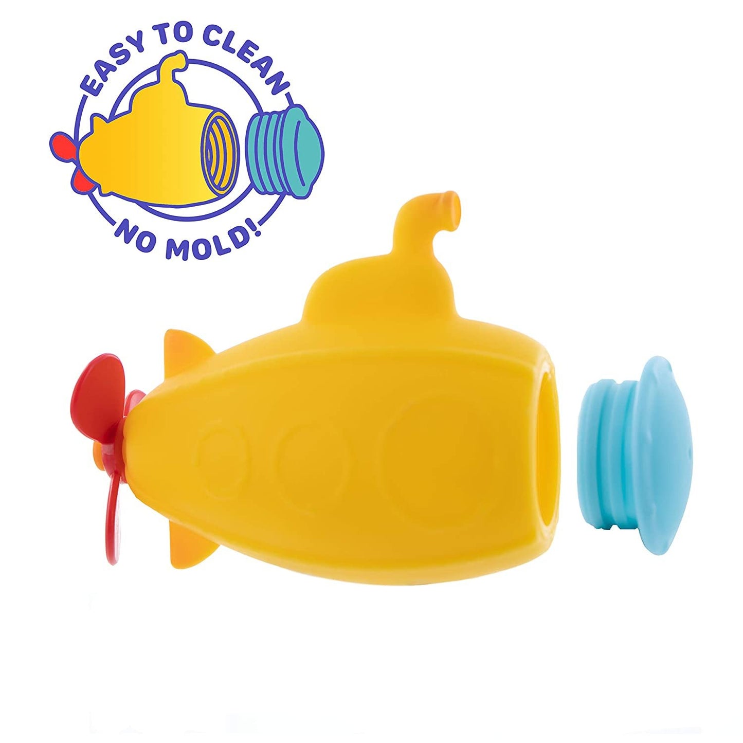 Nuby Submarine Sea Squirts Bath Toy - yellow, one size