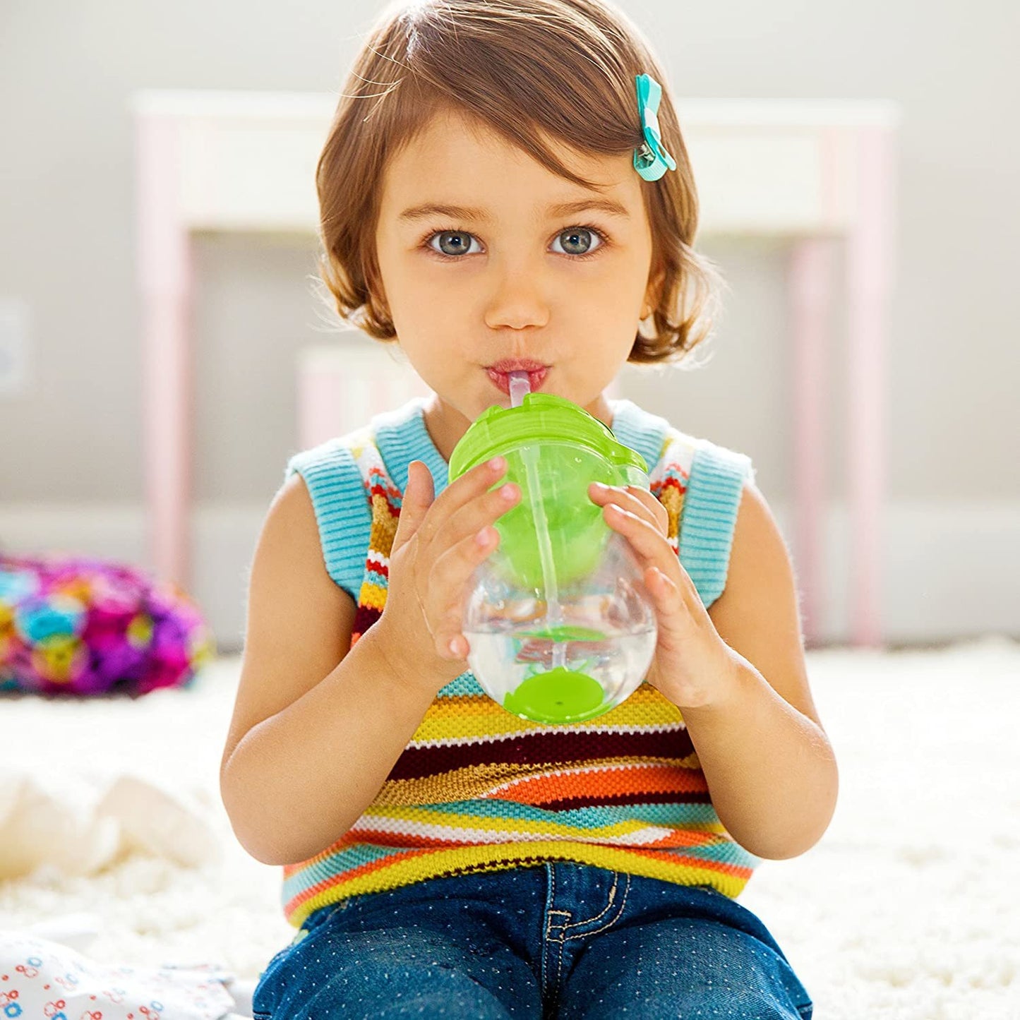 Munchkin Click Lock Any Angle Weighted 2 Piece Straw Cup