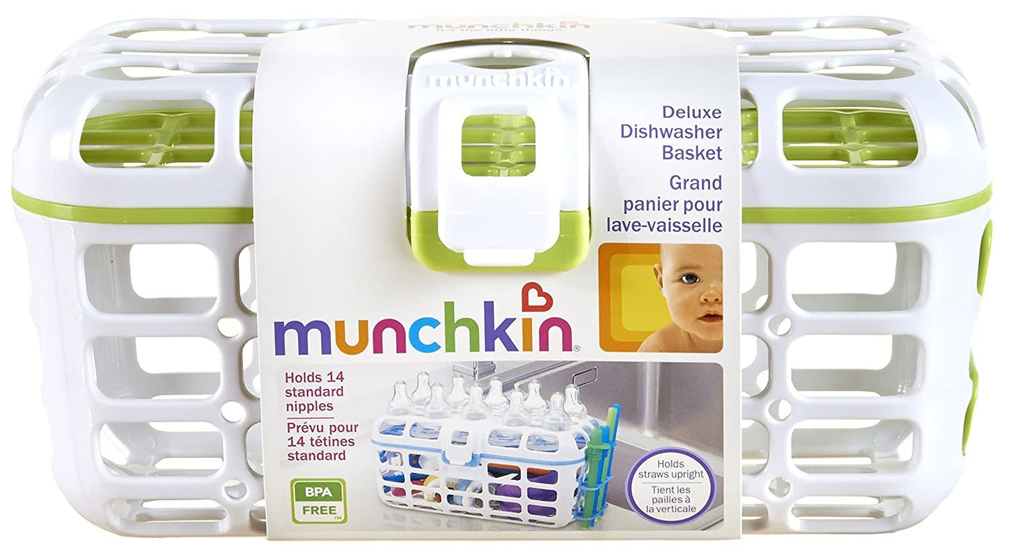 Munchkin Deluxe Dishwasher Basket, Colors May Vary