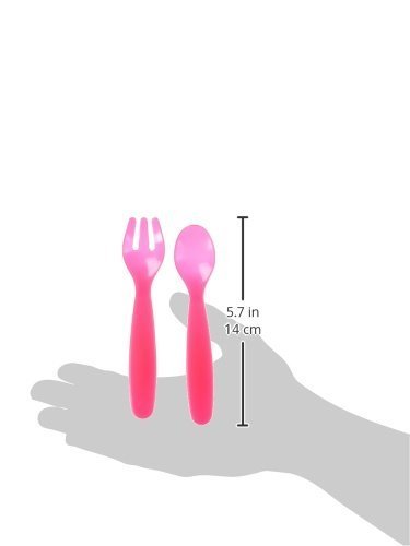 Nuby 9-Piece Fork and Spoon Travel Set, Colors May Vary