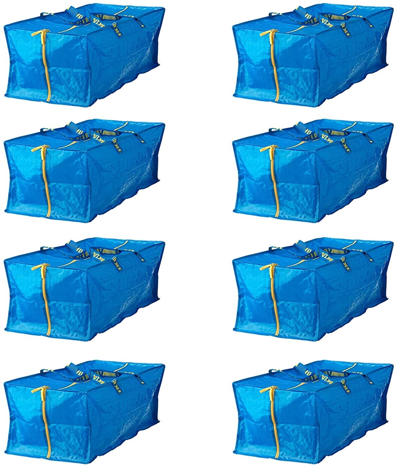 Ikea 901.491.48 Frakta Storage Bag, Blue, 4 Pack