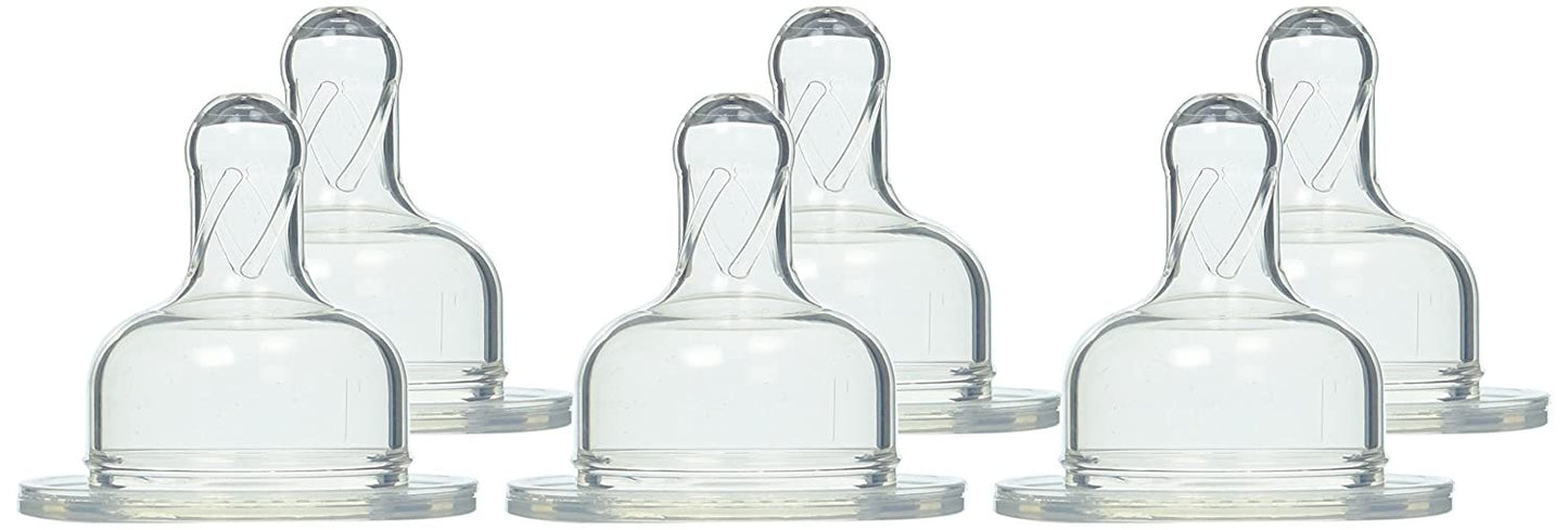 Dr. Brown`s Natural Flow Level 1 Wide Neck Nipple - 6 Nipples