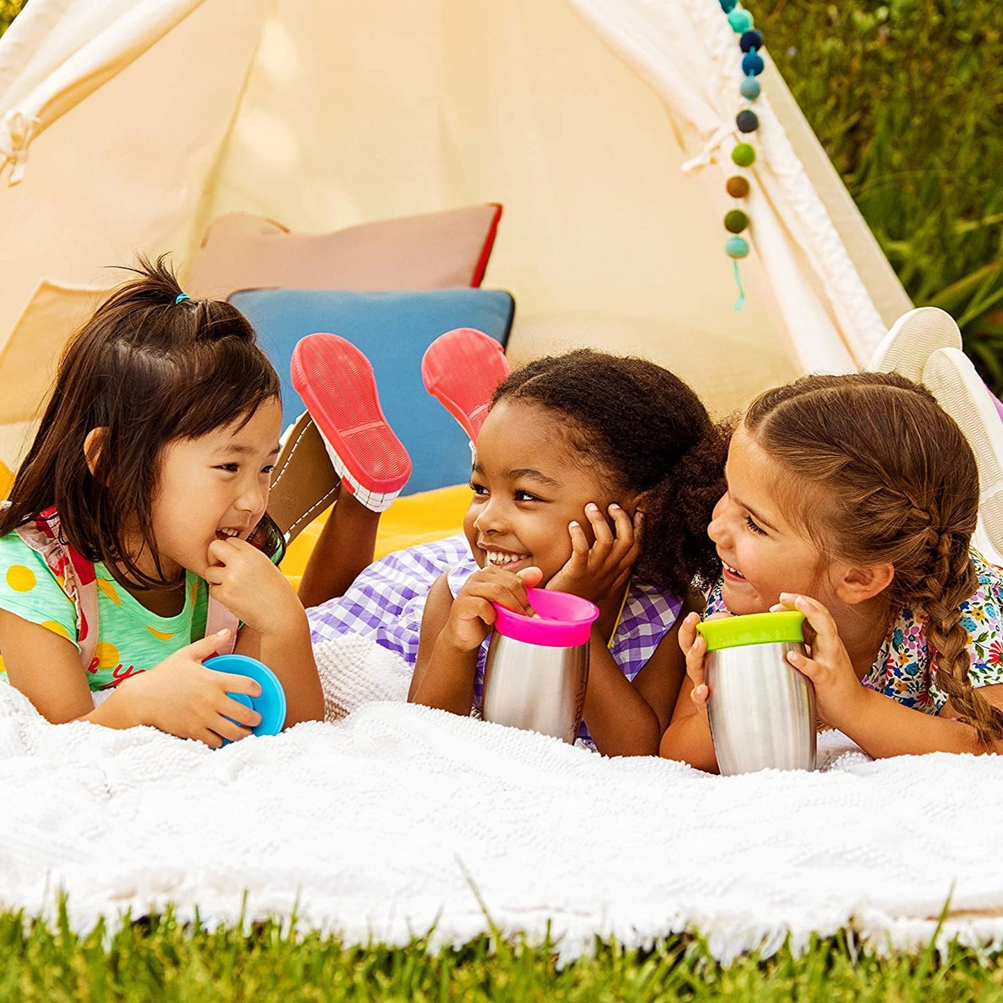 Munchkin Stainless Steel Miracle 360 10oz Sippy Cup, Pink