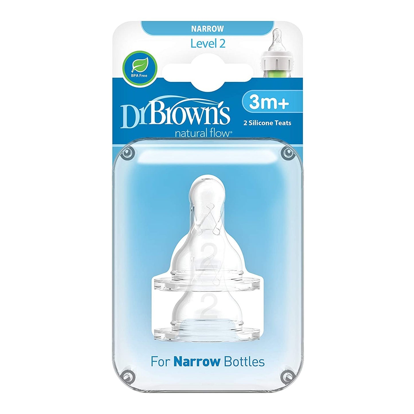 Standard Y Cut Silicone Nipple - 2 Pack