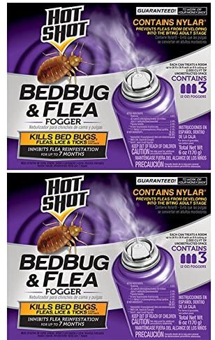 Hot Shot 2- 95911 Bedbug and Flea Fogger, 3-