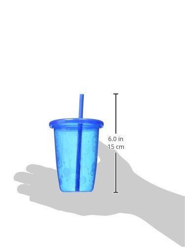 Nuby 4-Pack Stackable Wash or Toss Straw Cups, Multi, One Size