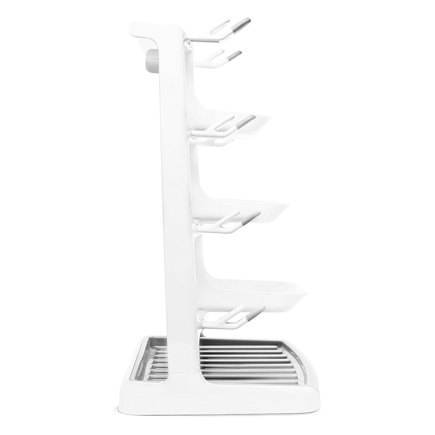 Munchkin Tidy Dry Space Saving Baby Bottle Drying Rack, Gray/White