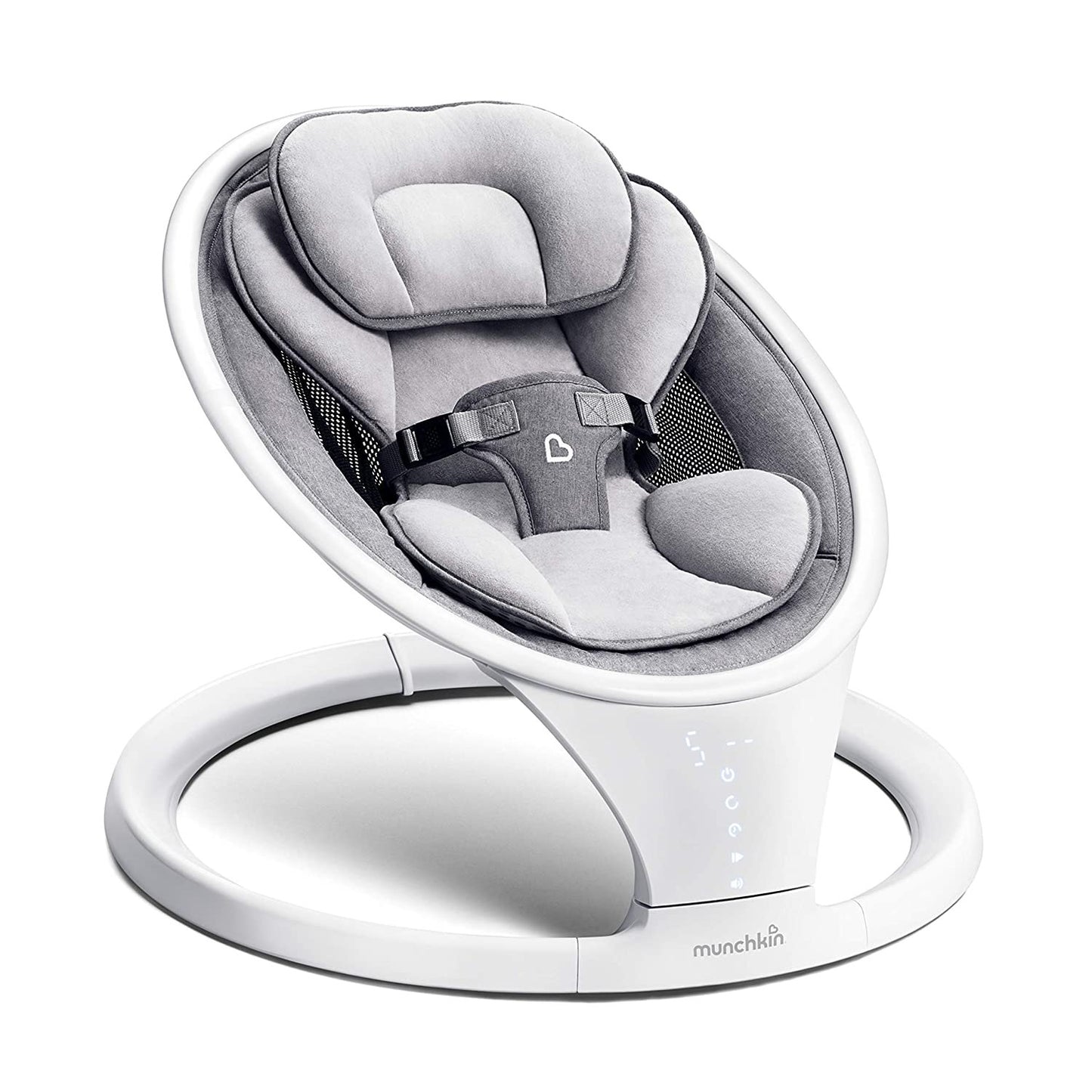 Munchkin Bluetooth Enabled Baby Swing, Newborn & Up, Gray