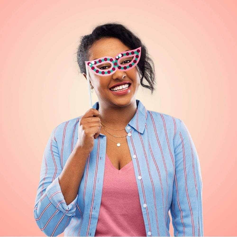 Birthday Photo Booth Props - Birthday Party Photobooth Props and Signs (17 Count) - Large and Durable Happy Birthday Photo Booth Props - Cute & Funny Birthday Photobooth Props