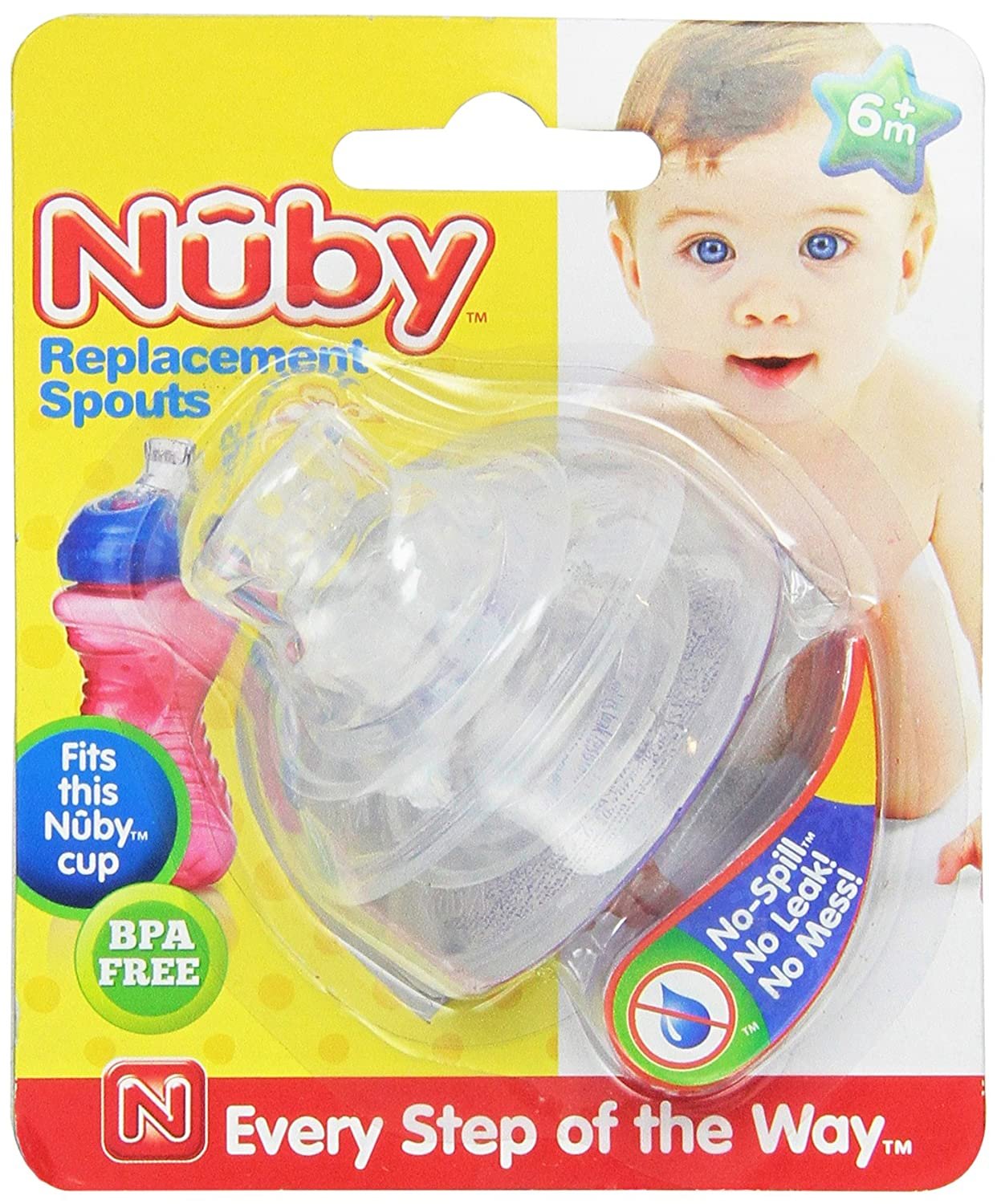 Nuby No Spill Cup With Reversible Valve, 9 Ounce ,Blue 