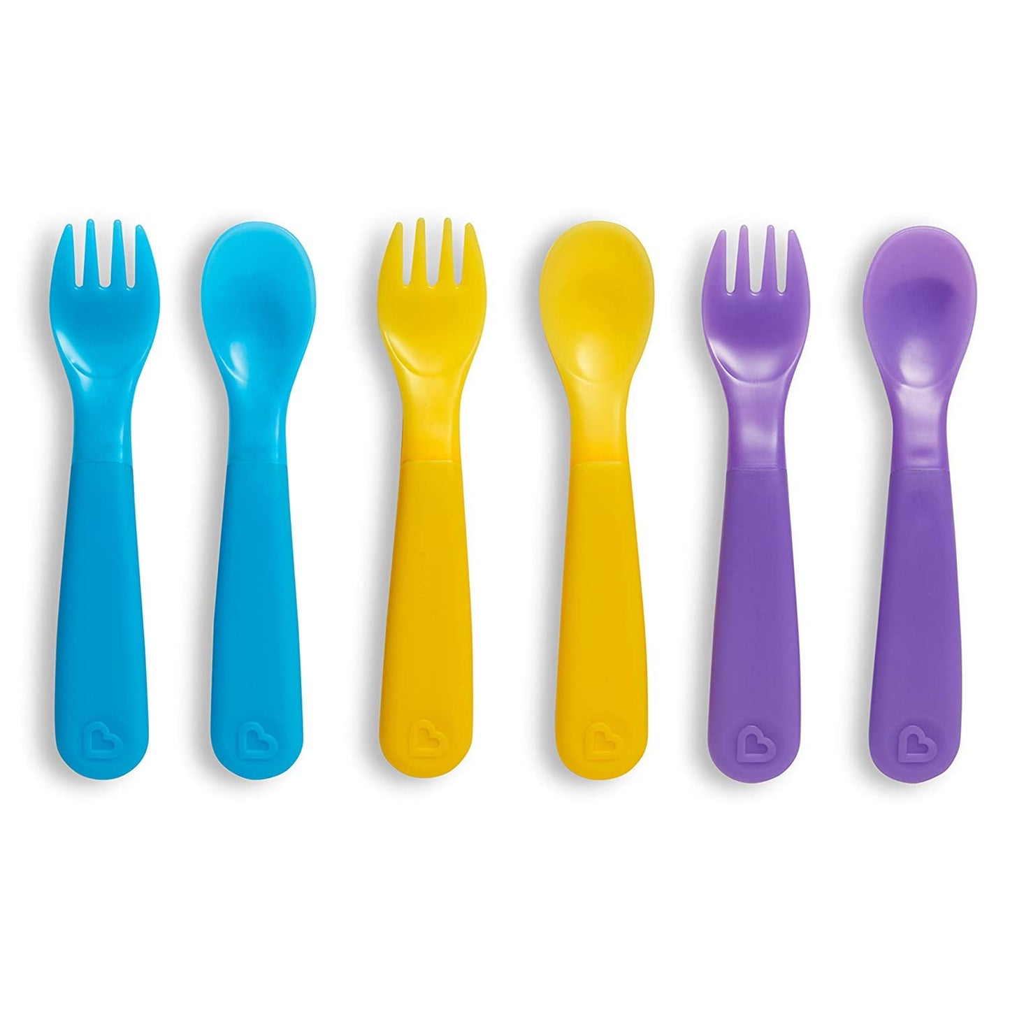Munchkin Color Reveal Color Changing Toddler Forks and Spoons, 6 Pack