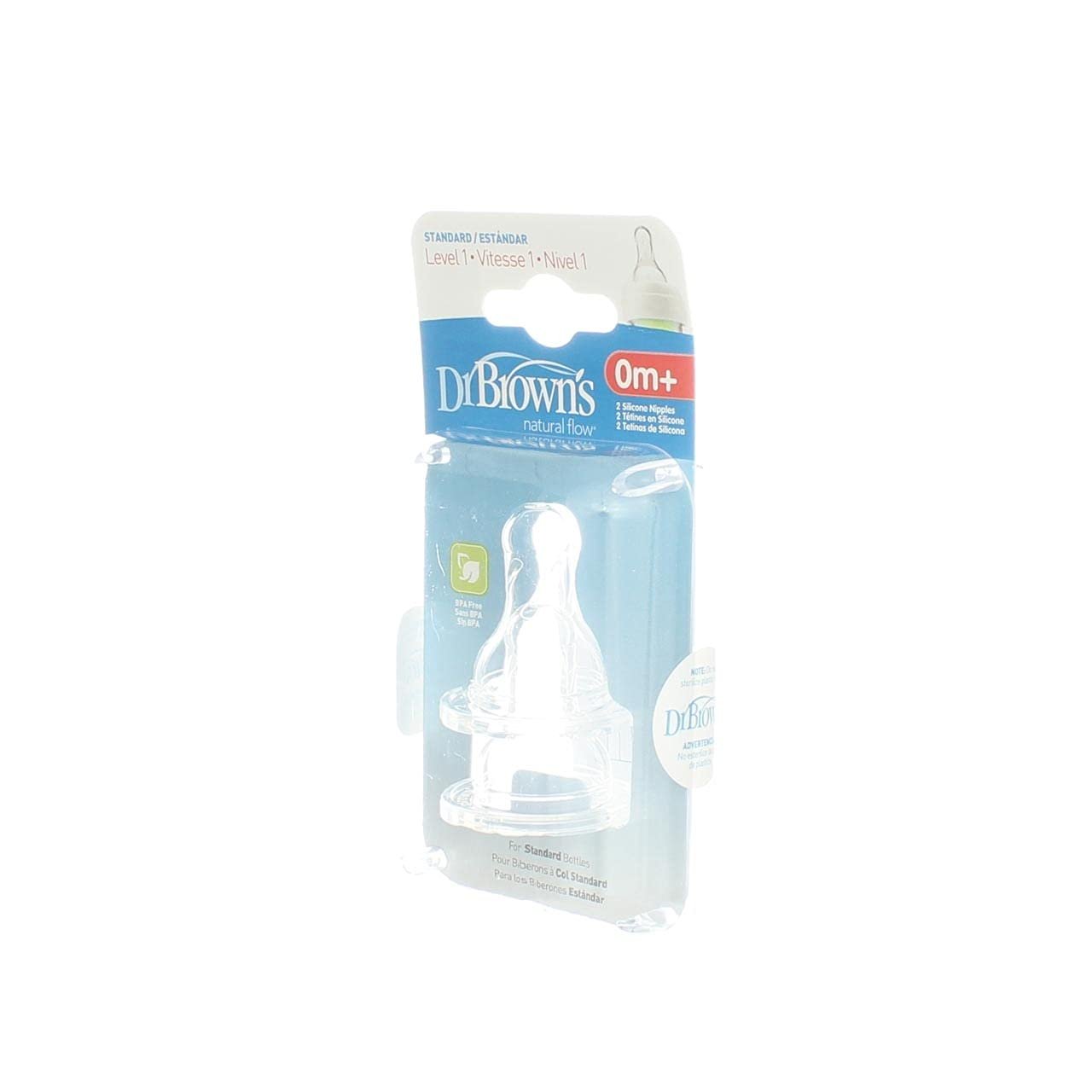 Dr. Brown's Natural Flow Level 1 Standard Nipple - 8