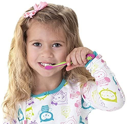 Nuby 4-Stage Oral Care Set with 1 Silicone Finger Massager, Massaging Brushes, 1 Nylon Bristle Toddler Tooth Brush,