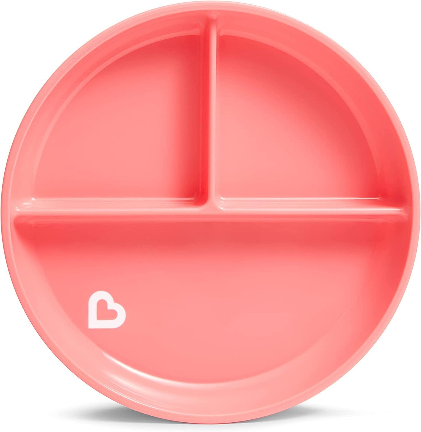 Munchkin Stay Put Divided Suction Plates, Pink/Purple